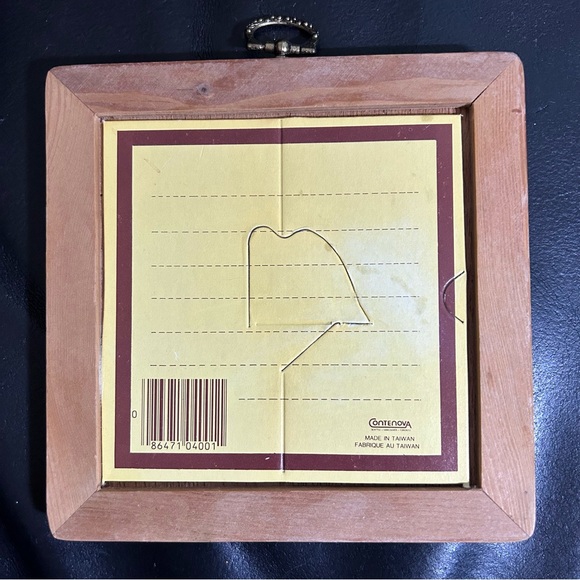 Vintage Contenova Ceramic Tile Wood Frame “l think I am allergic to mornings!” - Picture 2 of 3